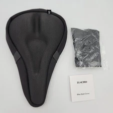 Zacro Gel Padded Bike Seat Cover 7 in x 10.5 in Black New