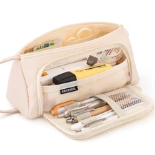 Pencil Case Large Capacity Pencil Pouch School Suppies Pen Case Stationery Co...