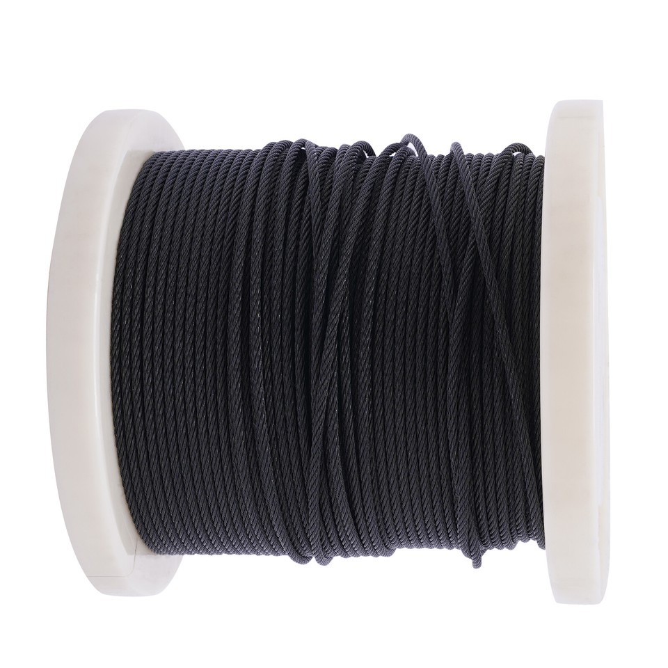 Stainless Steel Cable Wire Rope Roll 1/8 In 250ft 7x7 Strand Cable