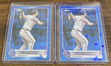 Alex Dickerson 2022 Topps Chrome Update Sapphire #US174 Atlanta Braves Lot (2)
