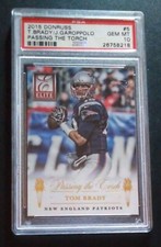 2015 DONRUSS ELITE #5 PASSING THE TORCH TOM BRADY JIMMY PSA 10 GEM