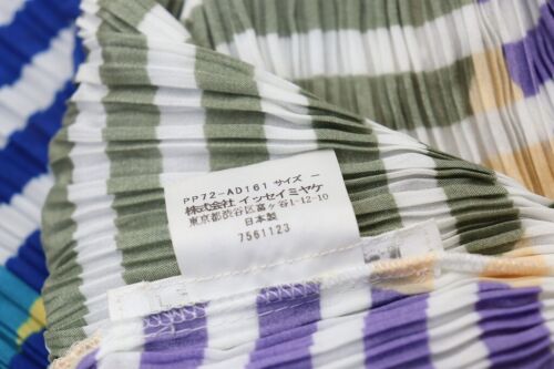 PLEATS PLEASE Madame-T Multicolor Cape Shawl Poncho ISSEY MIYAKE 174 7340 - Picture 5 of 5