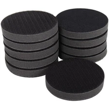 10Pcs 3 Inch Soft Cushion Interface Hook & Loop Sponge Sanding Disc Backing Pad