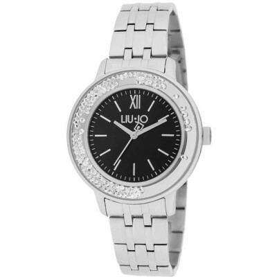 Damenuhr LIU JO Luxury DANCING OLYMPIA TLJ1917 Edelstahl Schwarz Swarovski