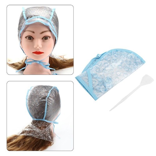 Hair Dyeing Cap and Hook Brush Coloring Highlighting Frosting Tipping for Head C - Picture 3 of 8