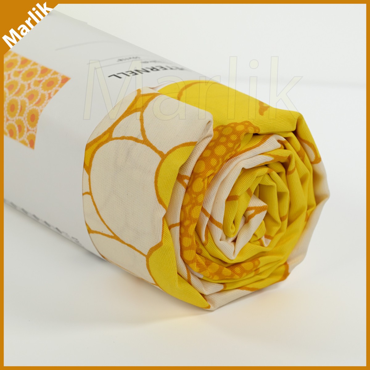 Ikea Sandeternell Pre cut Fabric, Yellow, Large MAJSOL Flowers