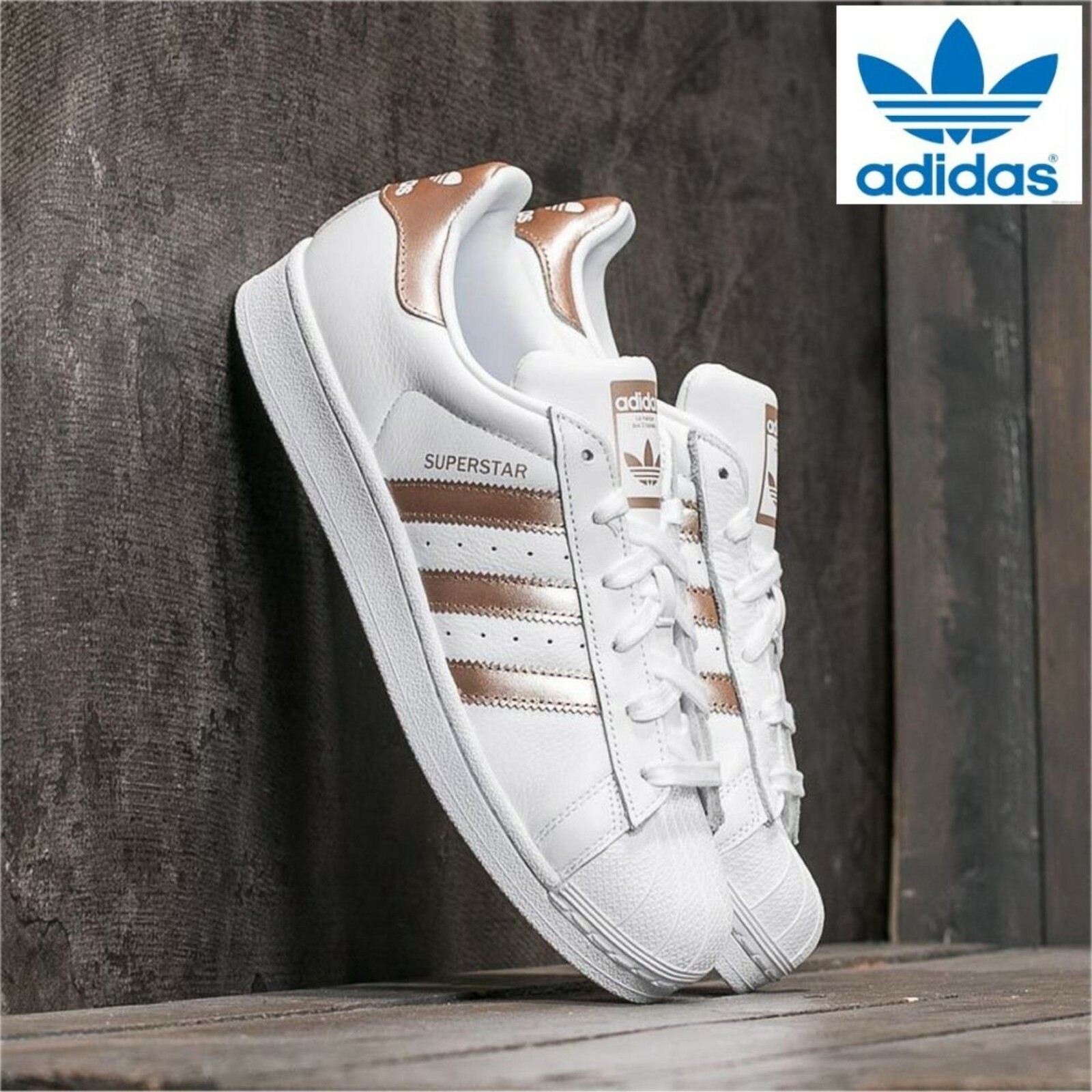 Buty adidas - Superstar W CG5463 Ftwwht/Cybemt/Ftwwht - Sneakersy - Półbuty  - Damskie | Zima 2022 na eobuwie.pl