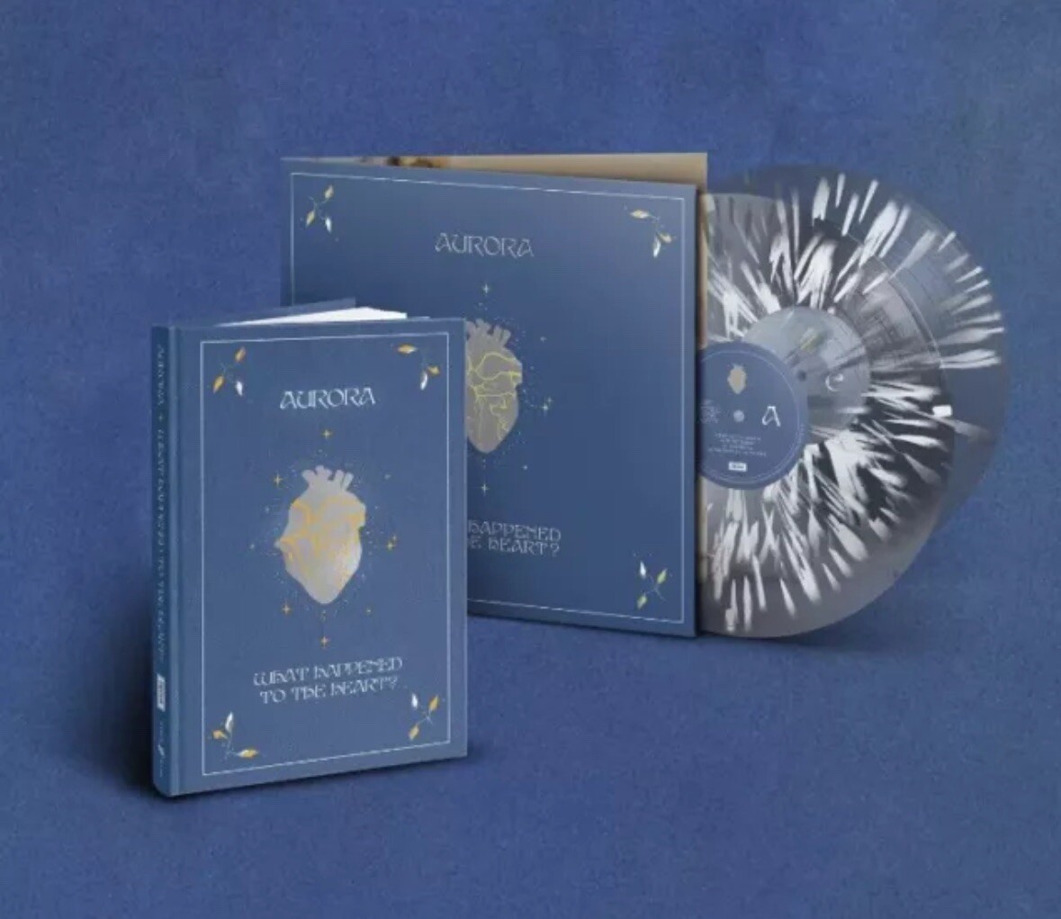 AURORA WHAT HAPPENED TO THE HEART SIGNED BOOK & SPLATTER VINYL New Seal
