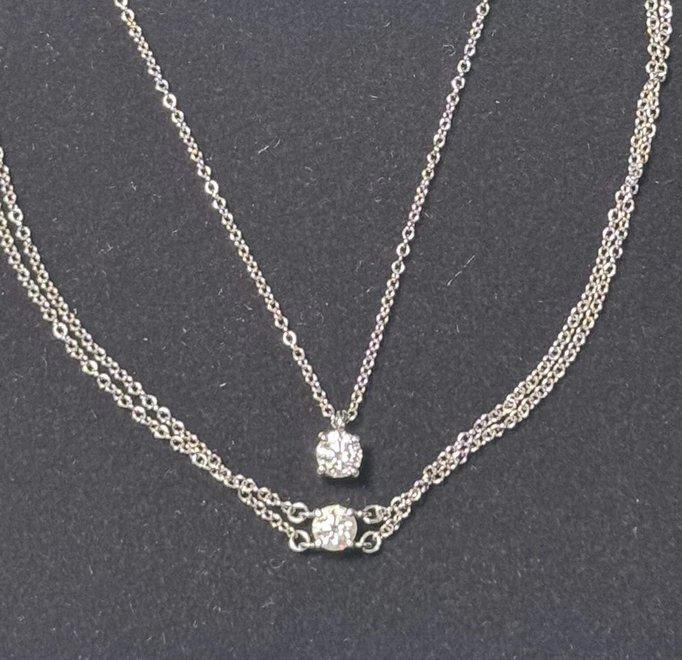 Juego de colgante y pulsera solitario de diamantes Tiffany & Co. Foto 4 de 4