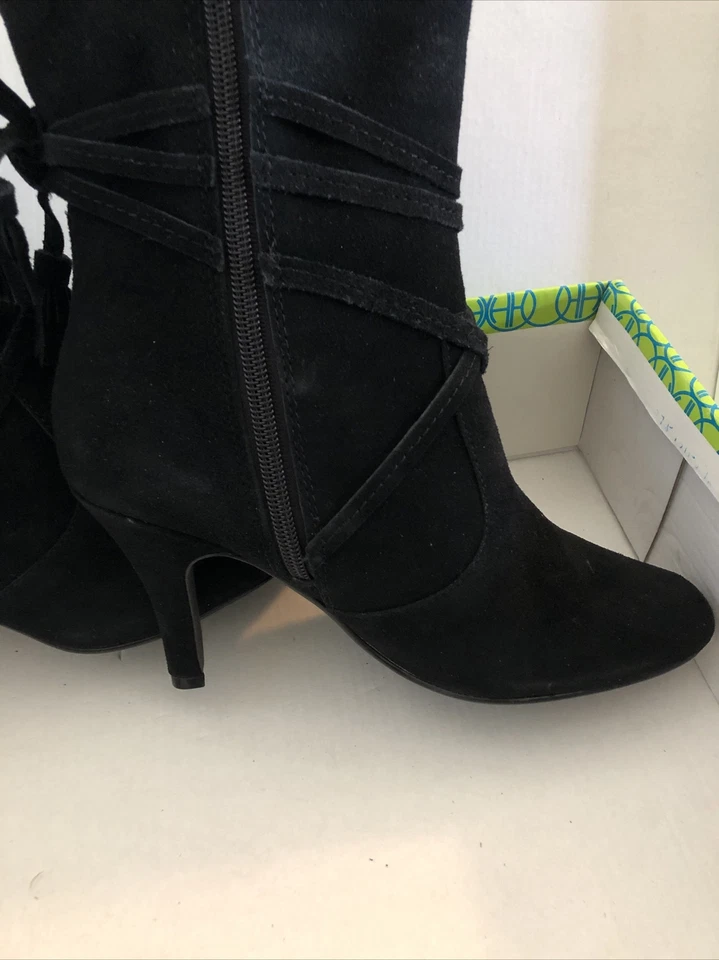 Lo último en Hollywood Botas de Gamuza Tacón Punta  NEGRAS 6M SUPER LINDAS Foto 4 de 4