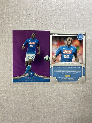 2018 Panini Treble Soccer Purple 01/49 Kalidou Koulibaly / Napoli
