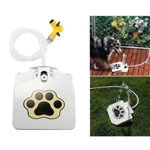 Stainless Steel Pet Dog Drinking Water Fountain Hose Step Spray Foot Image Is Loading Stainless Steel Pet Dog Drinking Water Fountain Hose