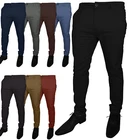 MyShoeStore Mens Formal Trousers Casual Business Office Smart Dress Pants