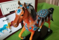 Trail of Painted Ponies RETIRED NATIVE JEWEL PONY 1E/2886 TURQUOISE SILVER NIB
