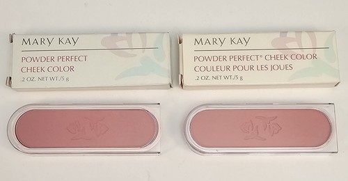 LOT of 2 ~ MARY KAY Powder Perfect Cheek Color .2oz - Wild Rose #6214 - NOS