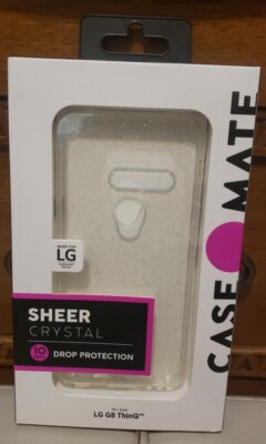 Case Mate Phone Case LG G8 ThinQ - Sheer Crystal Drop Protection Smartphone Case