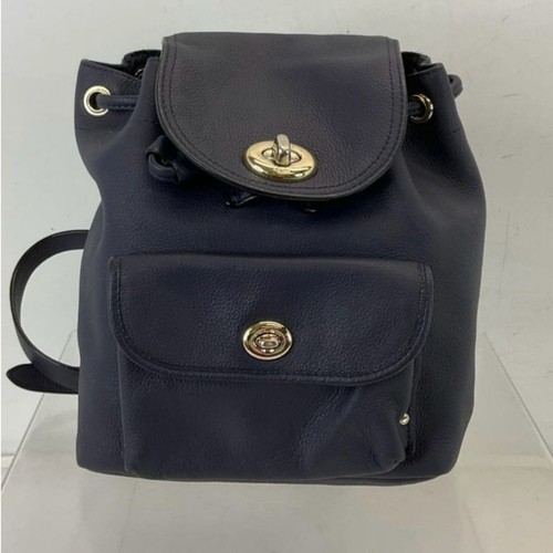 Coach Blue Mini Turnlock Rucksack