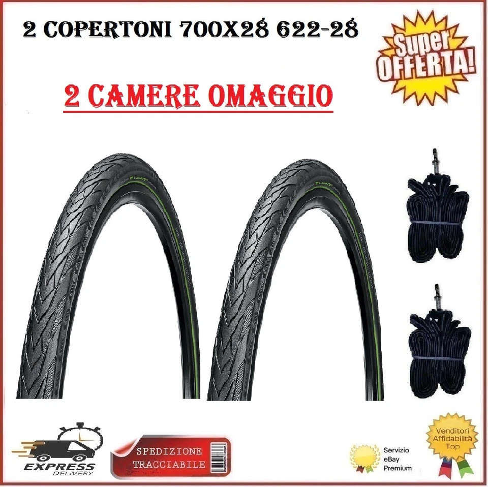 CHAOYANG 2 Copertoni 700x28 Bici Corsa City Trekking E-Bike Kestrel Rigido Bicicletta