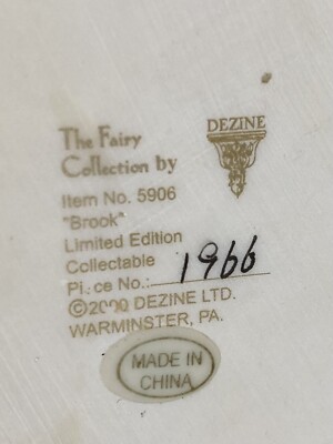 2000 The Fairy Collection by DEZINE Item #5906 