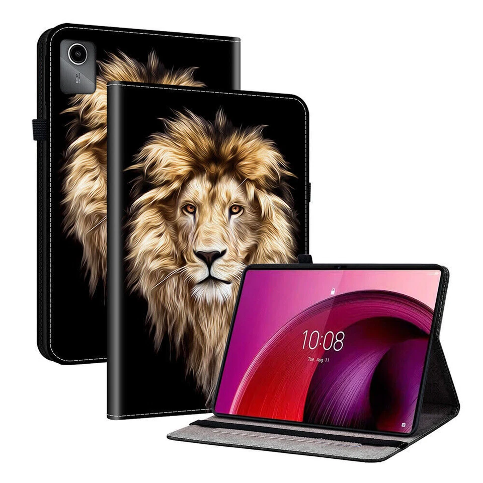 Funda Tablet Flor Mariposa Ranura para Tarjeta Para Lenovo Tab M7 M8 M9 M10 M11 P11 P12 Foto 3 de 4