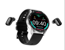 Smartwatch with Headphones Bluetooth Headset Heart Rate Blood Pressure Monitor .