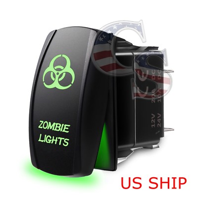 WINCH IN WINCH OUT - Green - STARK 7-PIN Laser Etched LED Rocker Switch - Foto 12