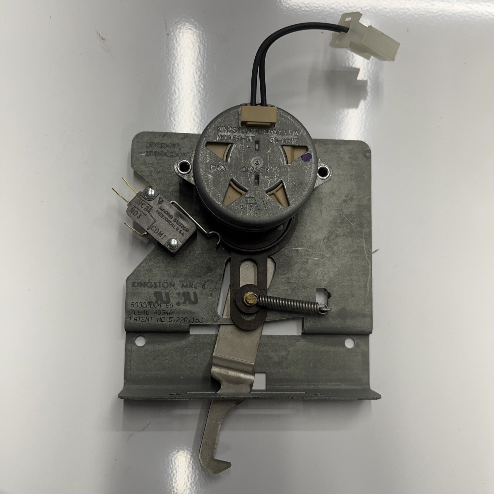 Maytag Jennair Oven Door Lock Motor and Switch Assembly W10186996