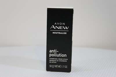 nib avon anew neutralize anti pollution charcoal mask stick facial 1.7 oz