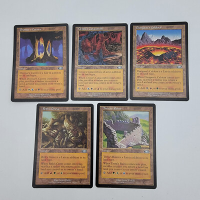 5 Tri Land - Plainshift - Lair - 1x of each - MP-NM - Sets - Magic MTG FTG