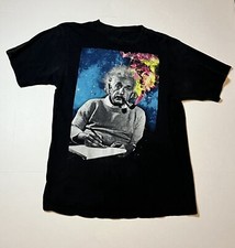 Black Albert Einstein Small Shirt Pipe Smokin...