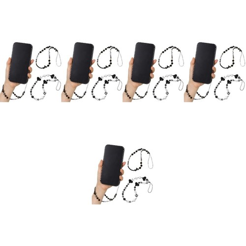 5 Count Handy Kette Perlenbesetztes Handy-Schlüsselband Lanyard Für Telefon - 第 10/12 張圖片