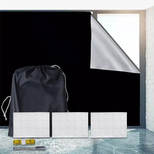 Caravan Blackout Curtain Anti-UV Privacy Protection For Living Room Office Hotel - Picture 4 of 16