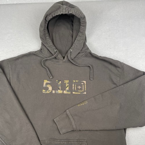 Sudadera con Capucha Táctica 5.11 Para Hombres XL Gris Oliva Pullover Sudadera con Capucha Polar Sudadera Camuflada - Imagen 3 de 14