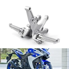 Front Footrest Foot Peg Pedal Mount Bracket Kit for YAMAHA YZF R25/R3 2015-2023