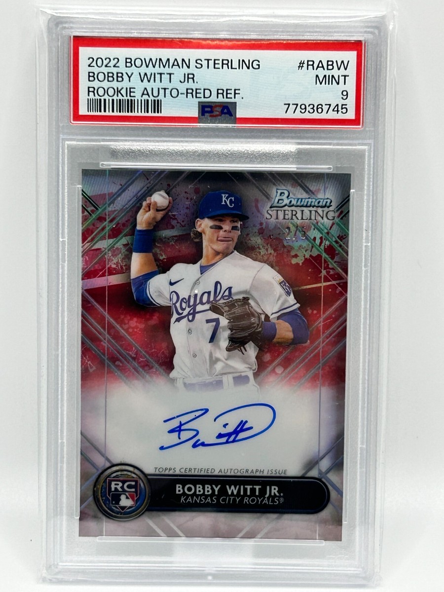 Bobby Witt Jr auto bowman topps