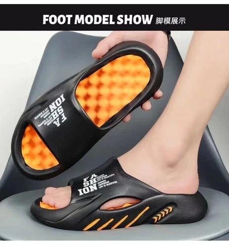 Summer Men's Massage Slippers Side Indoor Outdoor Sandals Beach Casual Shoes - Picture 13 of 26