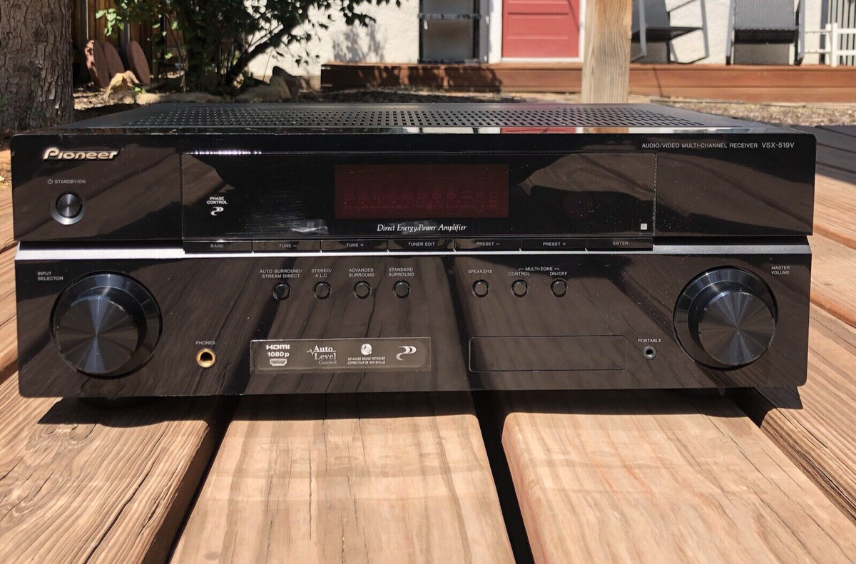 Pioneer VSX-519V-K 5.1 Chan A/V Receiver Bundle HDMI 1080p Dolby