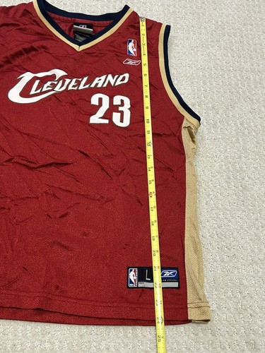 Lebron James Cleveland Cavaliers Jersey #23 Reebok Size Youth Large - Picture 8 of 8