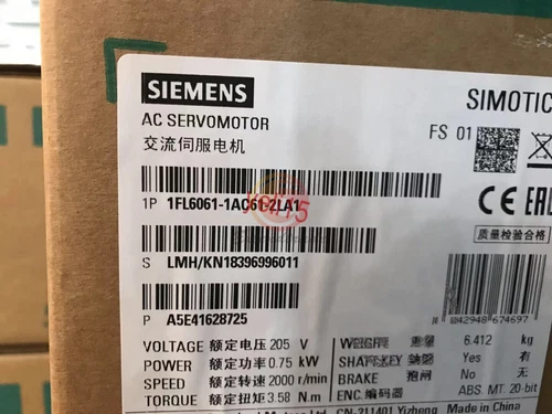 1PC Siemens Servo Motor 1FL6061-1AC61-2LA1 new