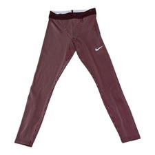 Nike Pro Elite Track Tights Red White Mens Size XXL Made in USA AO8491-000