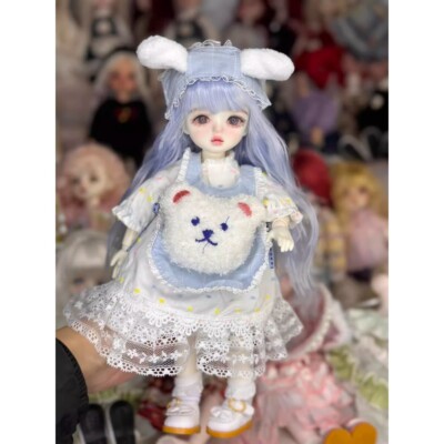 Cute 1/6 BJD Doll Lovely Girl SD Ball Jointed Doll Eye Face Makeup Handmade Toy