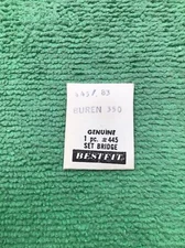 Buren 350 Set Bridge Setting Lever Spring Watch Part 445/83