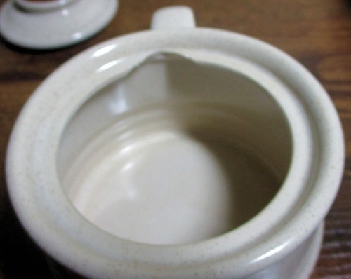 SUNCRAFT Stoneware "Brandy" CREAMER & COVERED SUGAR - Picture 7 of 7