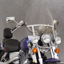 Clear Motorcycle Windscreen 18"x16" For Yamaha Road Star XV 1600 1700 Silverado