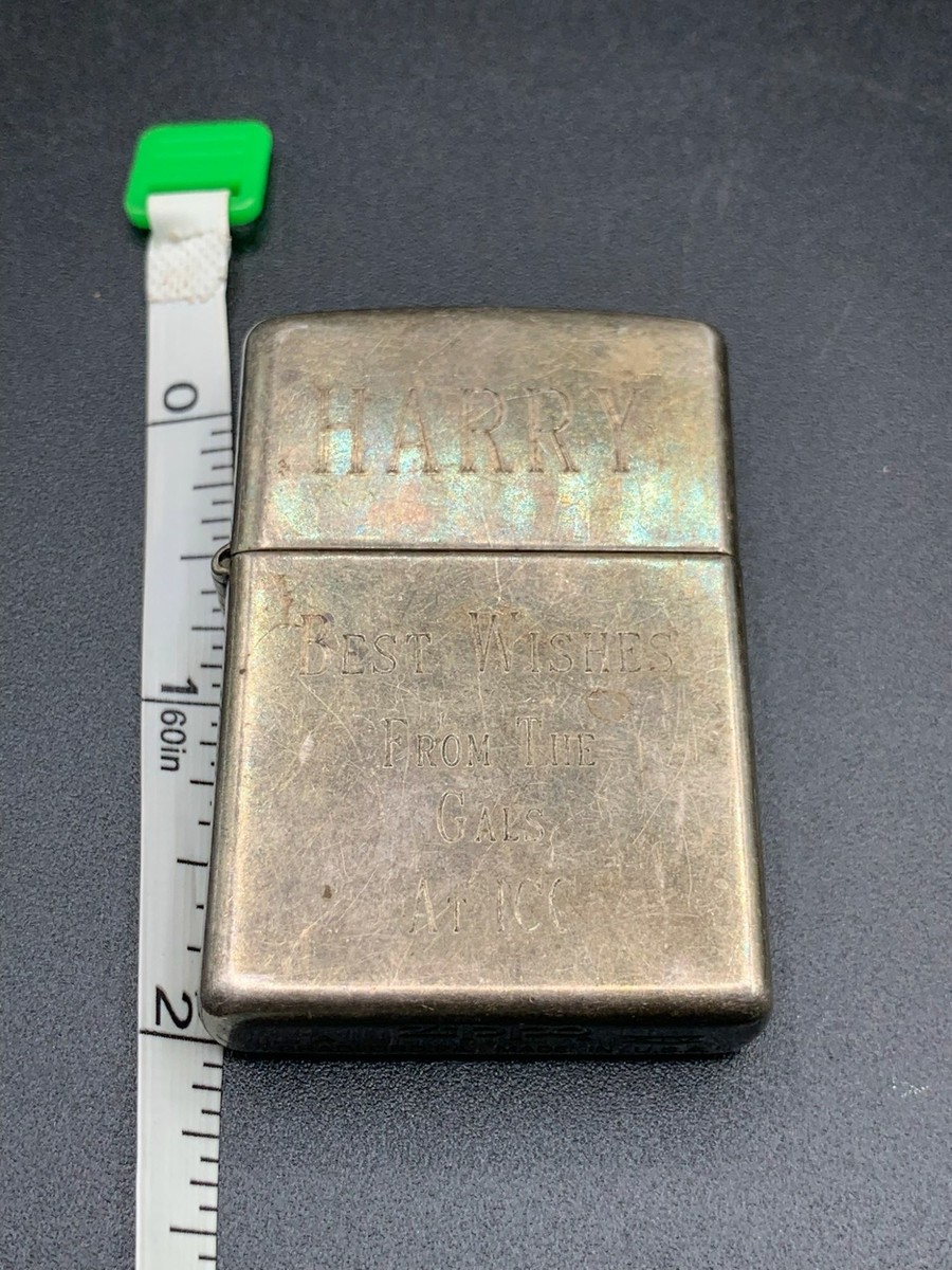 コレクション zippo  Bradford  Pennsylvania,U.S.A Zippo Lighter Silver Plated Engraved Signed Bradford PA Made