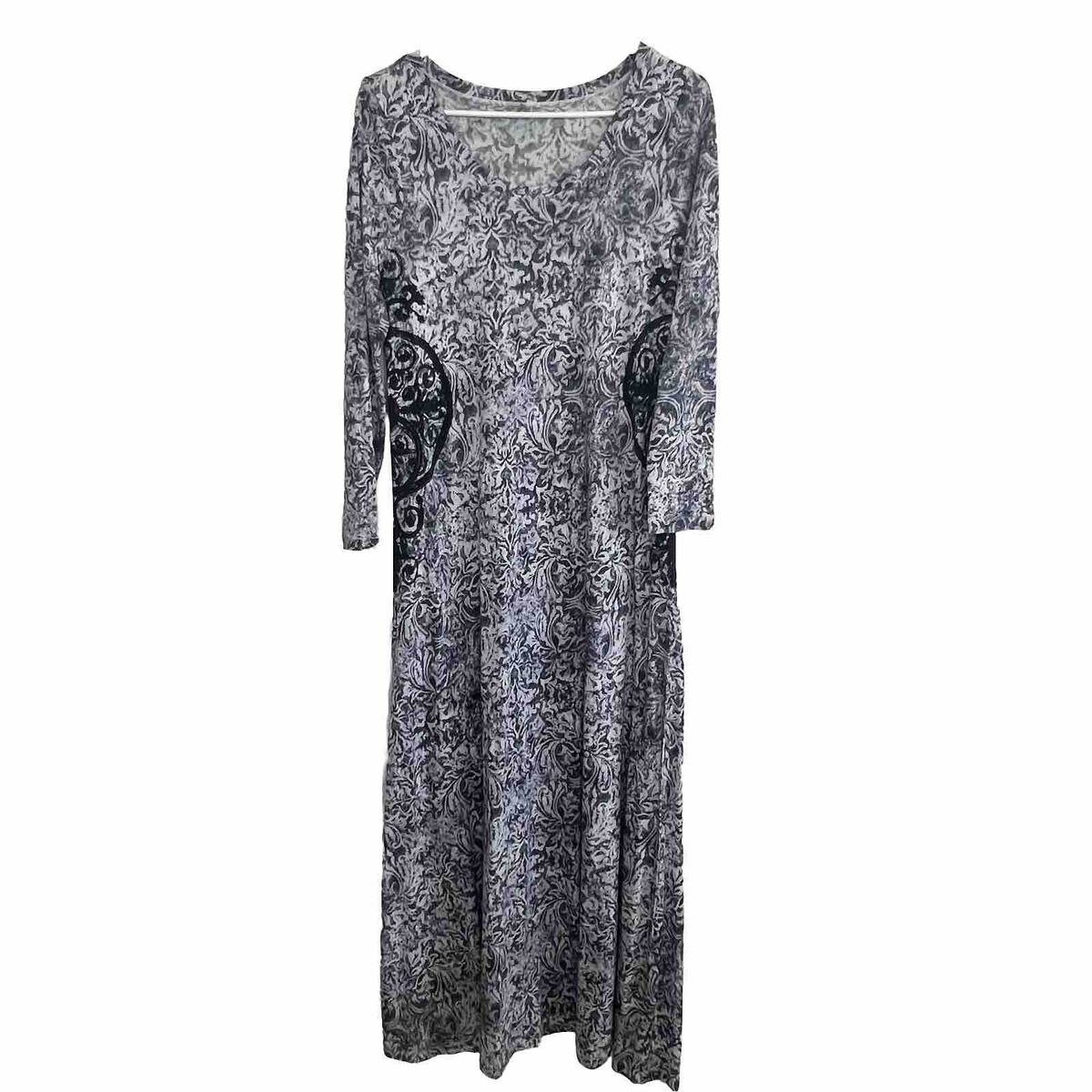 grey modest dress June Slate Grey Lace Modest Bridesmaids Dress main image 0