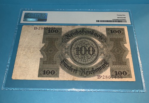 PMG Germany, Reichsbanknote 100 Reichsmark Banknote pic178 1924 VF - Picture 2 of 12