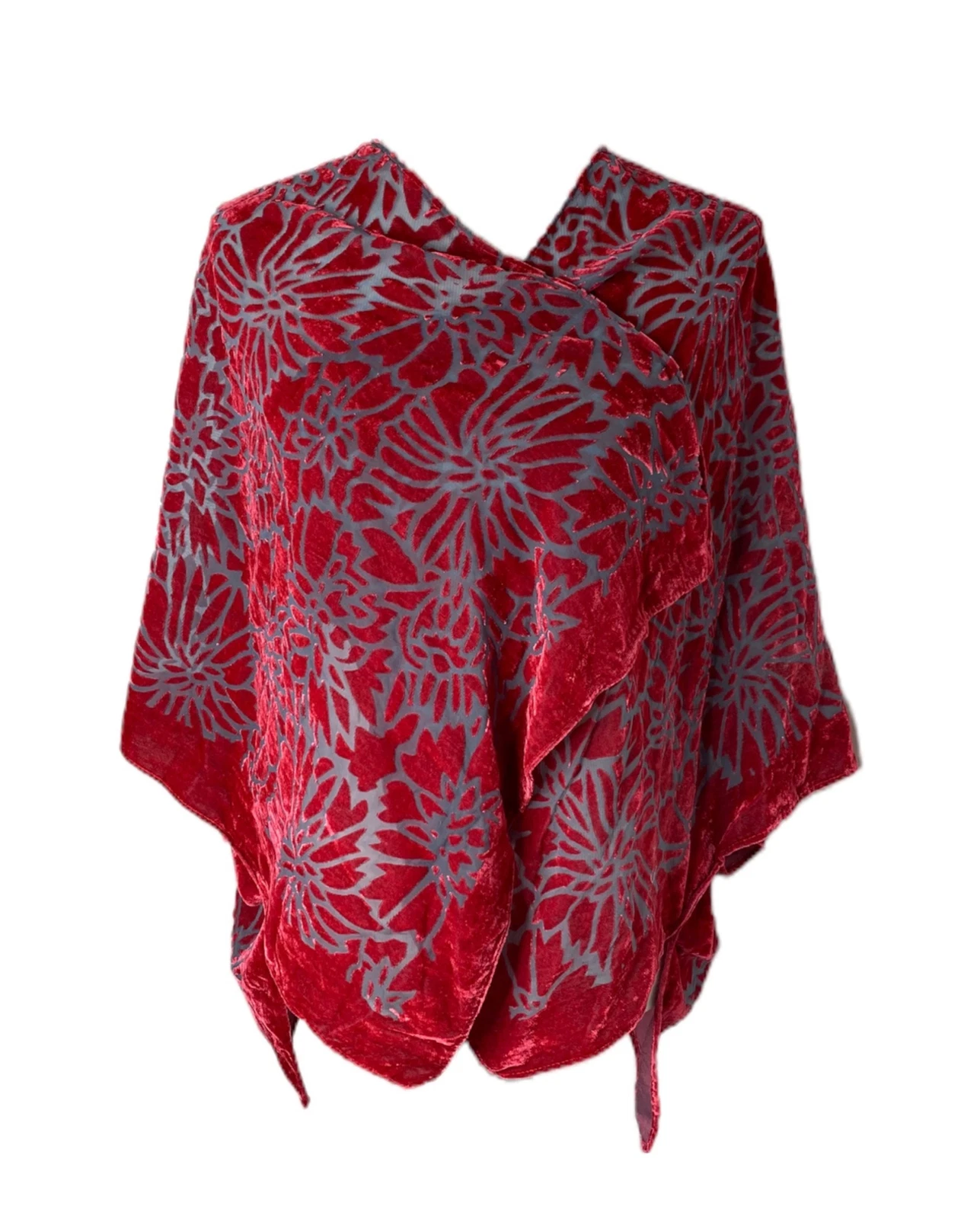 Marc New York Shawl Womens One Size Red Lightweight Andrew Mark