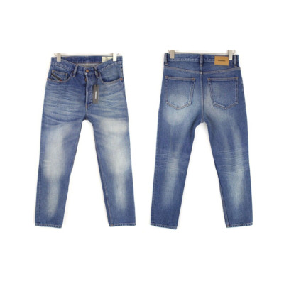 DIESEL D-Aygle 0076Y Tapered Fit 100% Cotton Denim Blue Washed Jeans W32/L30