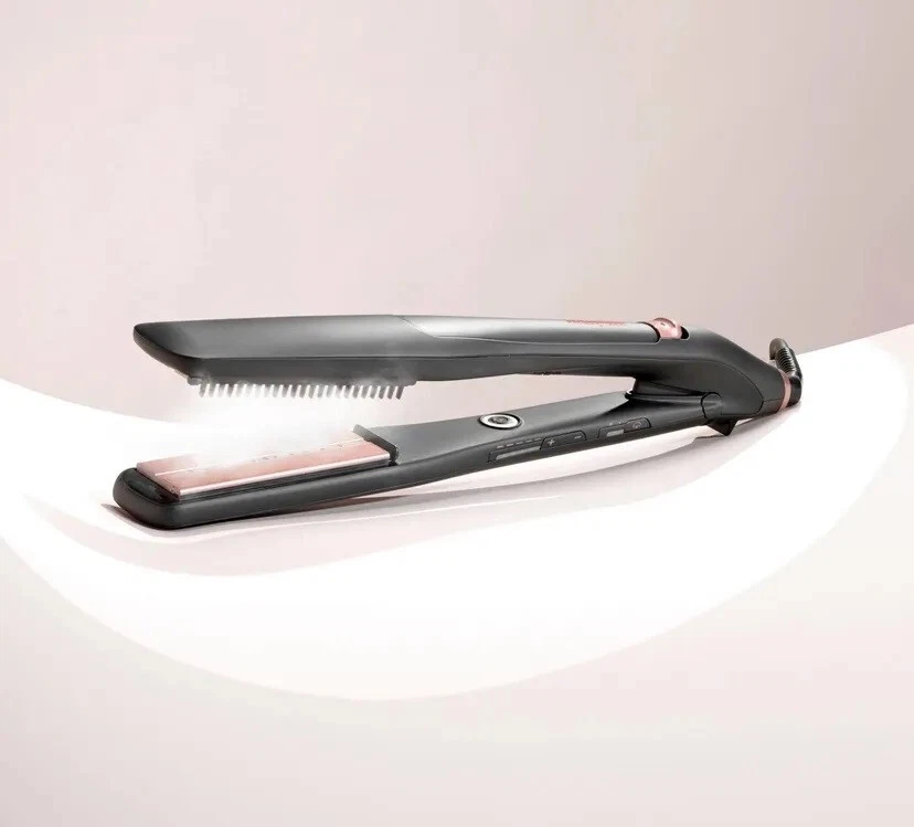BABYLISS STEAM LUXE STYLER PIASTRA CAPELLI A VAPORE SU ENTRAMBI LATI 210° IONI